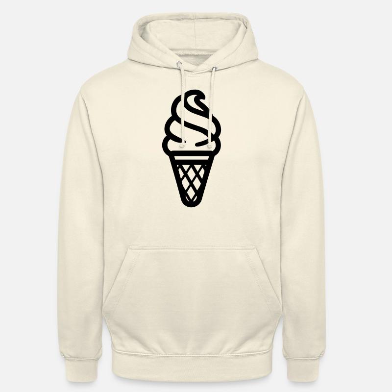 Glace - Sweat-shirt à capuche unisexe - vanille