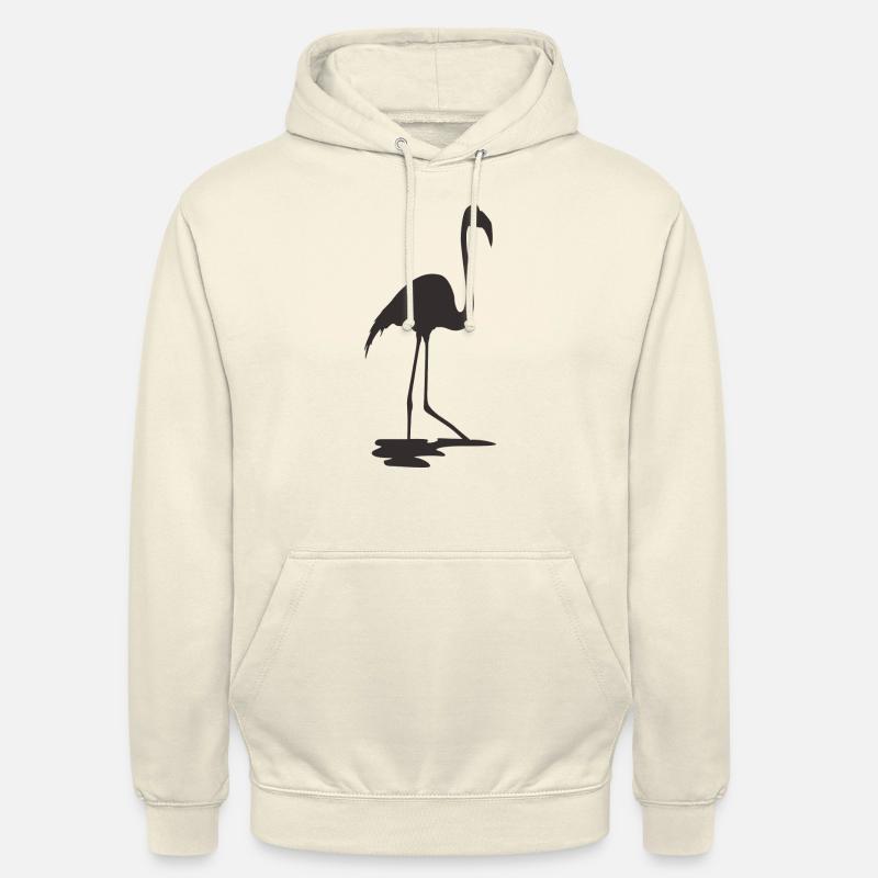 Flamingo Schwarz - Unisex Hoodie - Vanille-Milchshake
