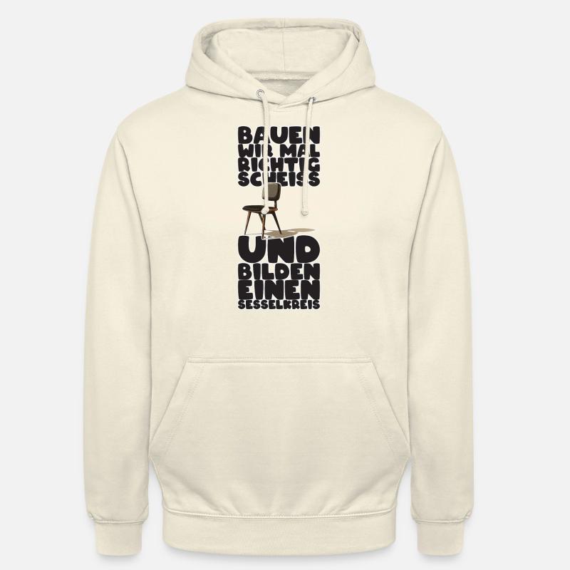 Cercle de chaises - Sweat-shirt à capuche unisexe - vanille