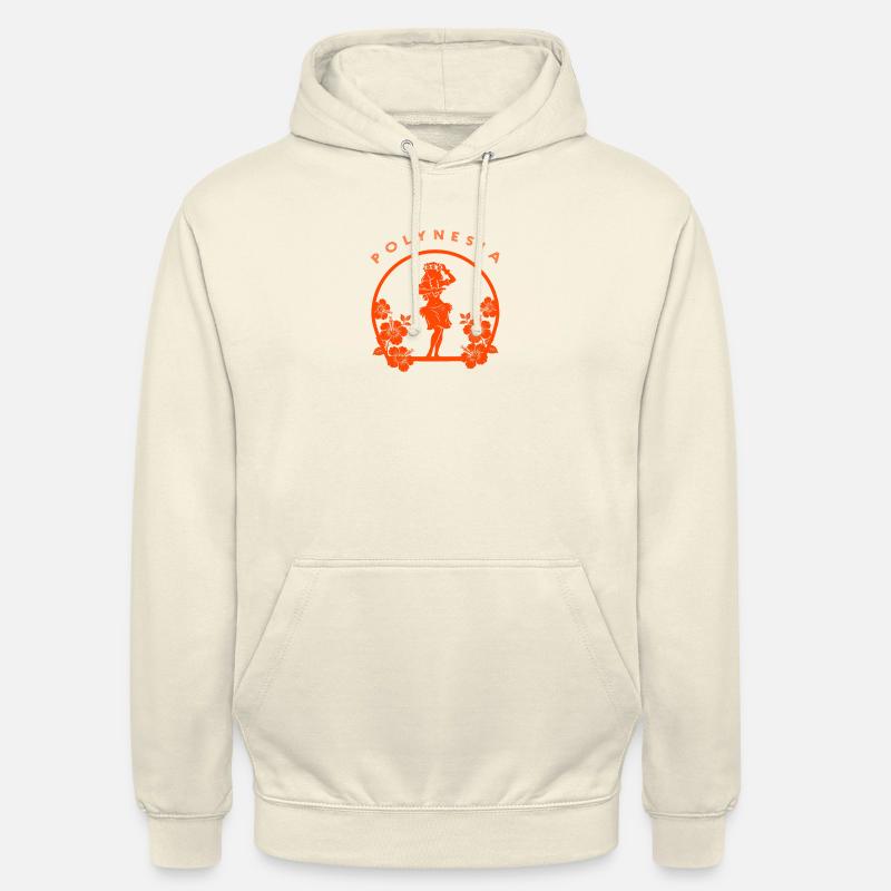 Polynesia Aloha Hula Dancer & Fleur d’Hibiscus - Sweat-shirt à capuche unisexe - vanille