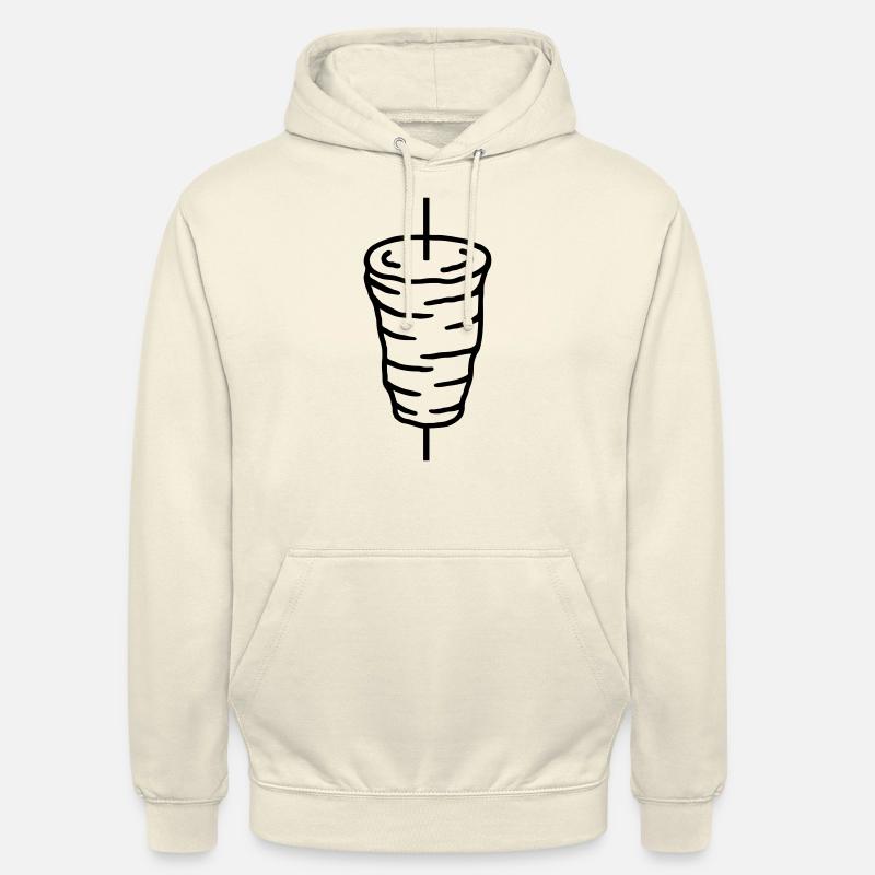 Kebab sur des brochettes - Sweat-shirt à capuche unisexe - vanille