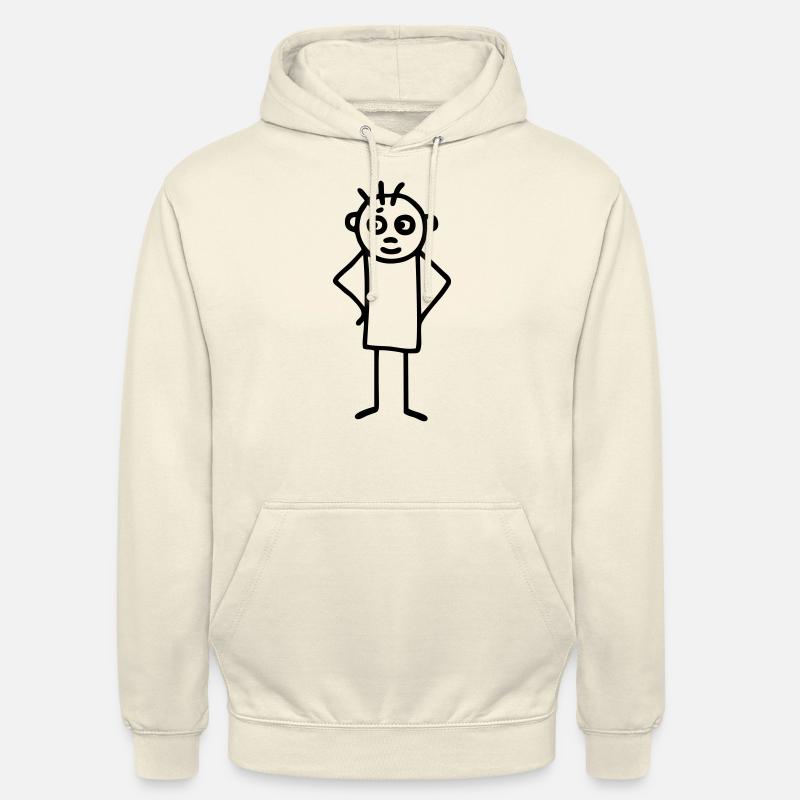 Chiffre de bâton énergétique - Sweat-shirt à capuche unisexe - vanille