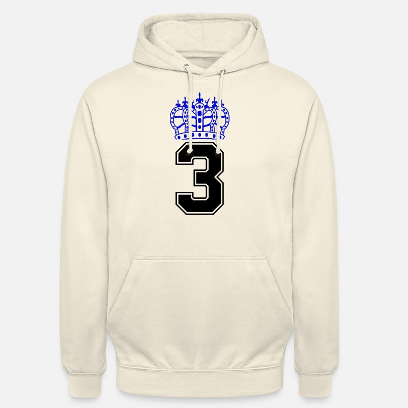 3 couronnes - Sweat-shirt à capuche unisexe - vanille