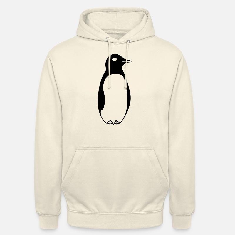 Pingouin - Sweat-shirt à capuche unisexe - vanille