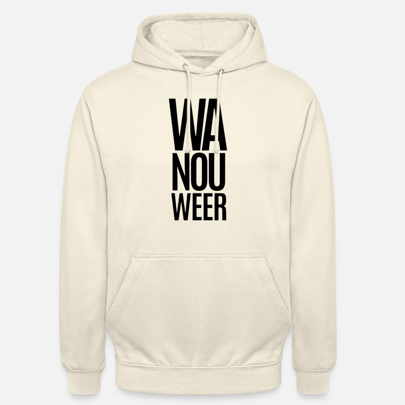 WOW ENCORE - Sweat-shirt à capuche unisexe - vanille