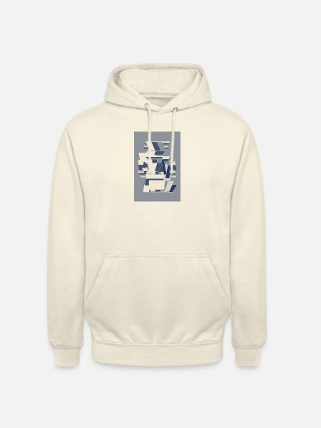 Blue Robot Warrior - Unisex Hoodie - vanilla