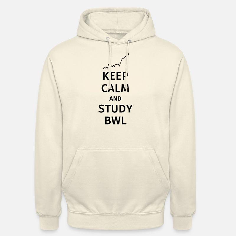keep calm and study bwl - Unisex Hoodie - Vanille-Milchshake