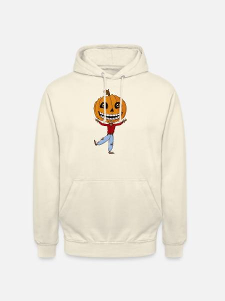 Comic Kürbis Vogelscheuche Halloween - Unisex Hoodie - Vanille-Milchshake
