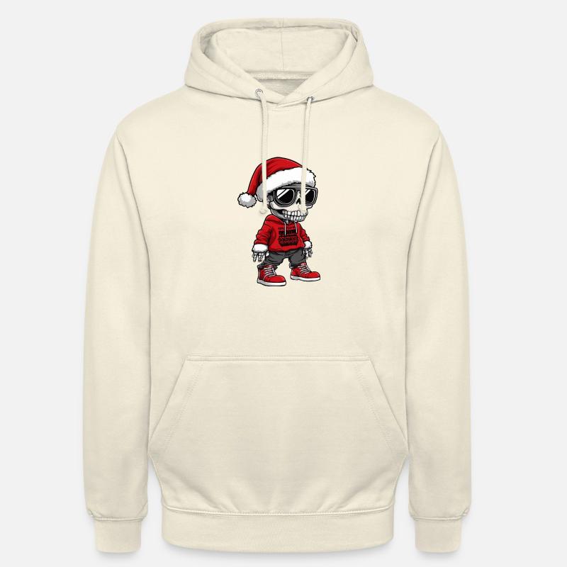 Squelette Noël Noël - Sweat-shirt à capuche unisexe - vanille