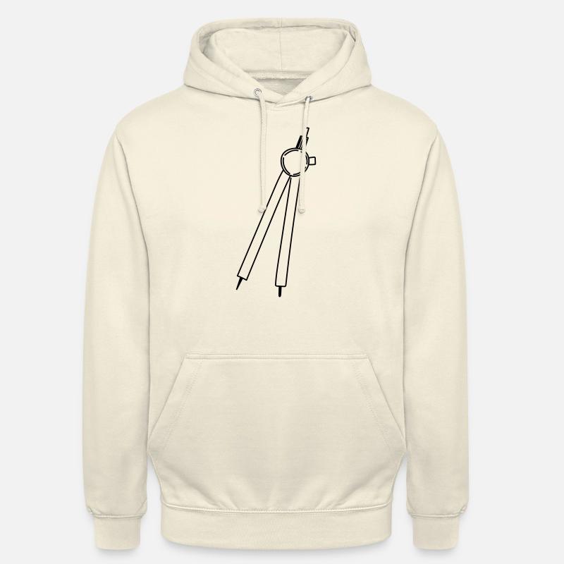 Compas - Sweat-shirt à capuche unisexe - vanille