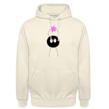 Ruß Sprite Stern - Unisex Hoodie - Vanille-Milchshake - Vorne - Alina (178cm) & Michal (187cm)