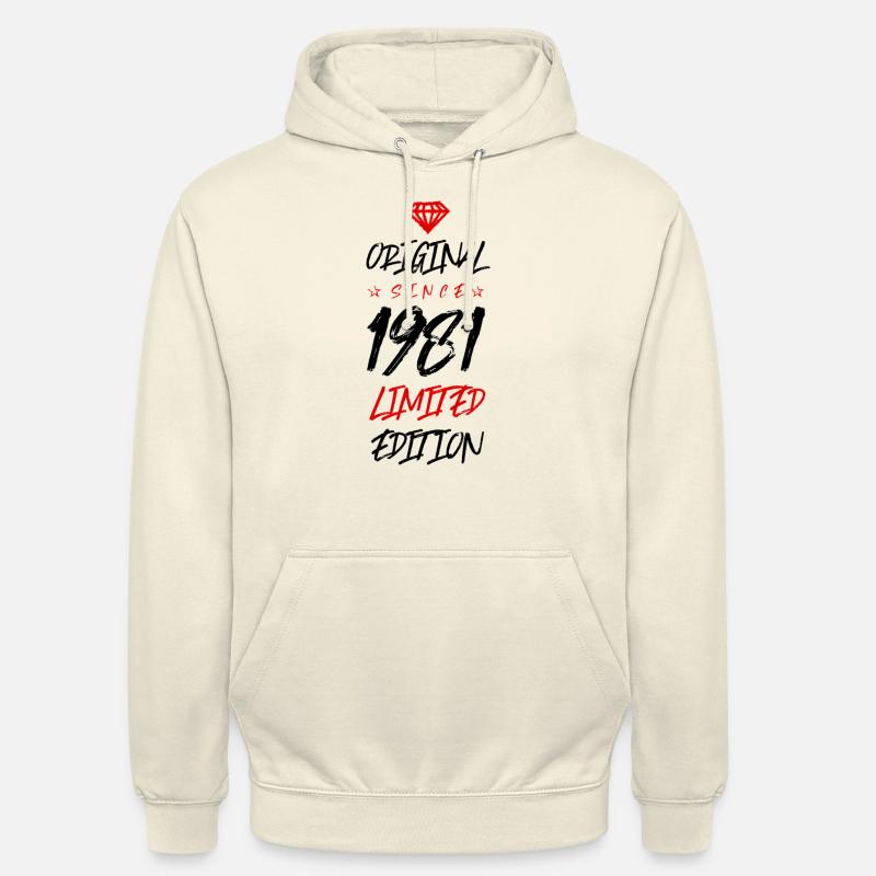1981 Édition limitée - Sweat-shirt à capuche unisexe - vanille