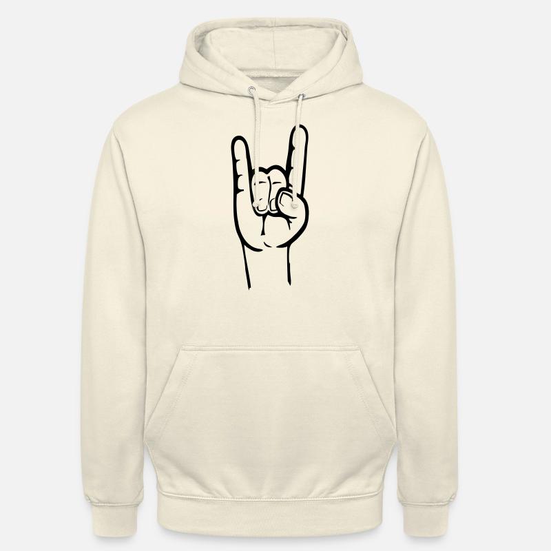 de Mano cornuta - Unisex Hoodie - Vanille-Milchshake