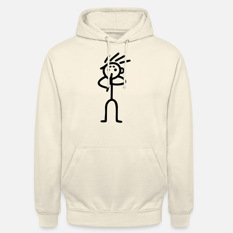 Strichmännchen Flöter - Unisex Hoodie - Vanille-Milchshake
