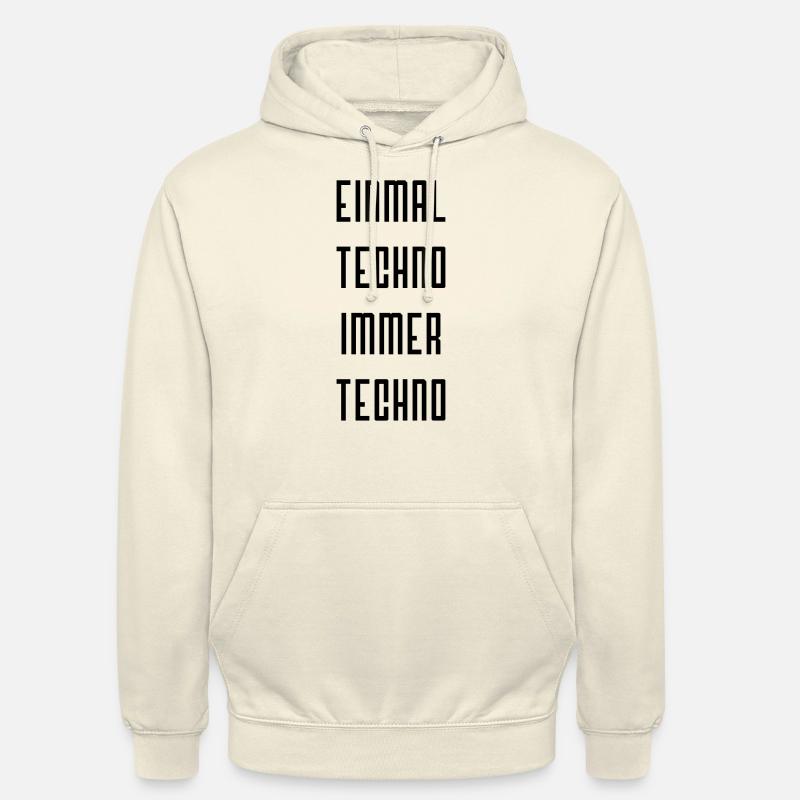 einmaltechno - Unisex Hoodie - Vanille-Milchshake