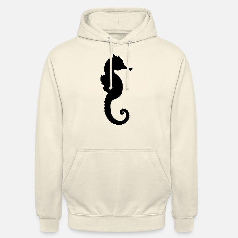 seepferd - Sweat-shirt à capuche unisexe - vanille