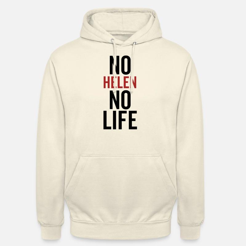 Pas d’Hélène Pas de vie - Sweat-shirt à capuche unisexe - vanille