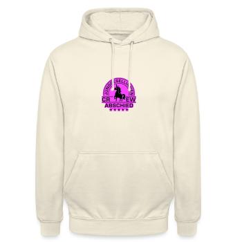 Junggesellinnenabschied Crew Einhorn Braut - Unisex Hoodie - Vanille-Milchshake - Vorne - Alina (178cm) & Michal (187cm)