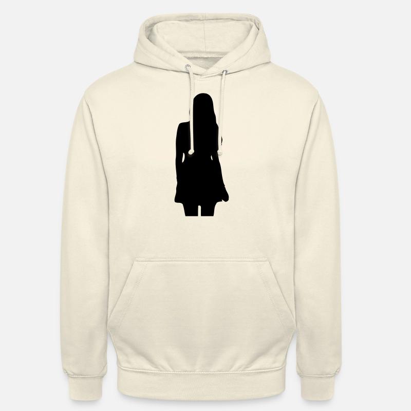 Modell Mädchen Silhouette - Unisex Hoodie - Vanille-Milchshake