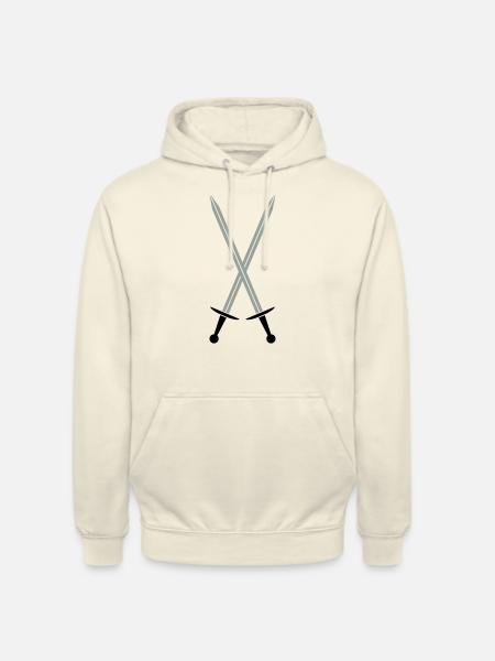 Épées croisées - Sweat-shirt à capuche unisexe - vanille