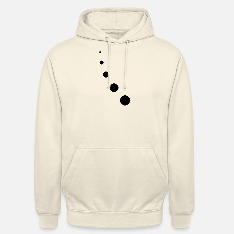 Punkte Dekor Bogen - Unisex Hoodie - Vanille-Milchshake