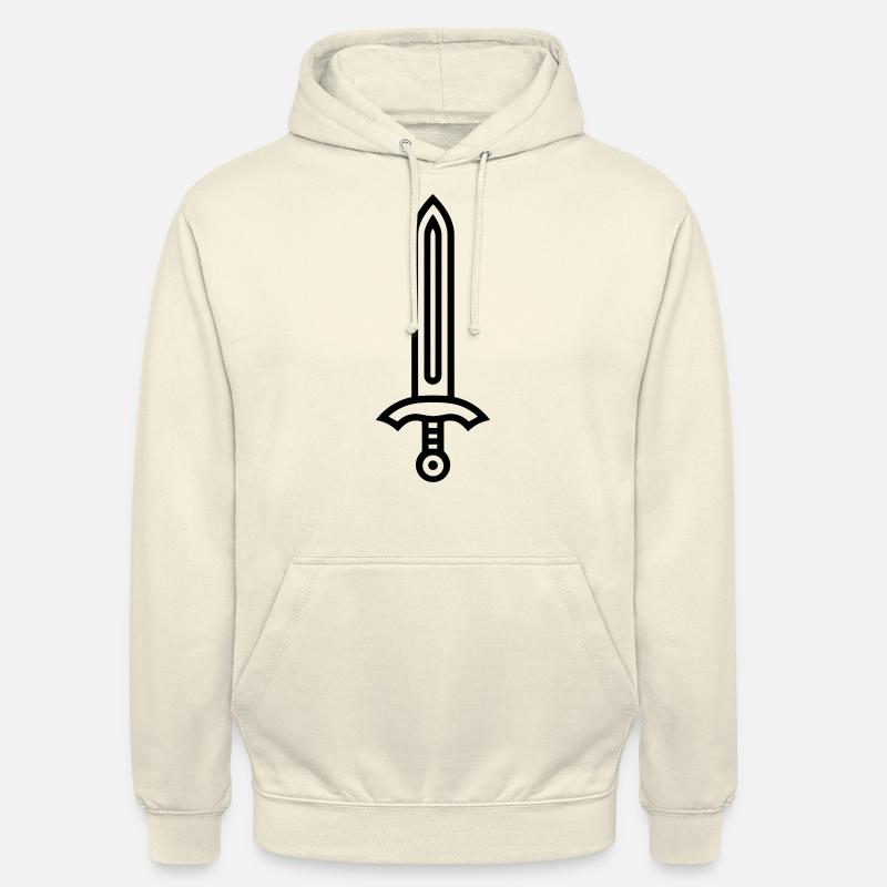 épée - Sweat-shirt à capuche unisexe - vanille
