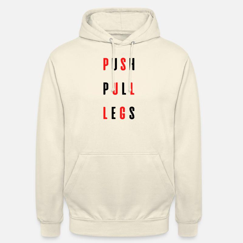 PUSH PULL LEGS - Sweat-shirt à capuche unisexe - vanille