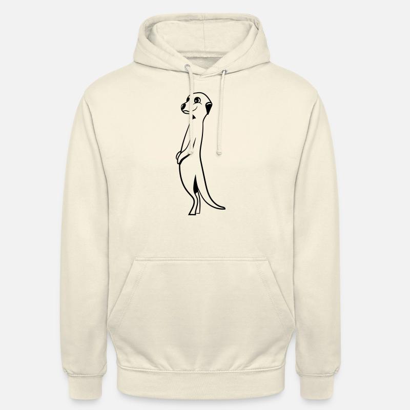 Suricates doux drôle - Sweat-shirt à capuche unisexe - vanille