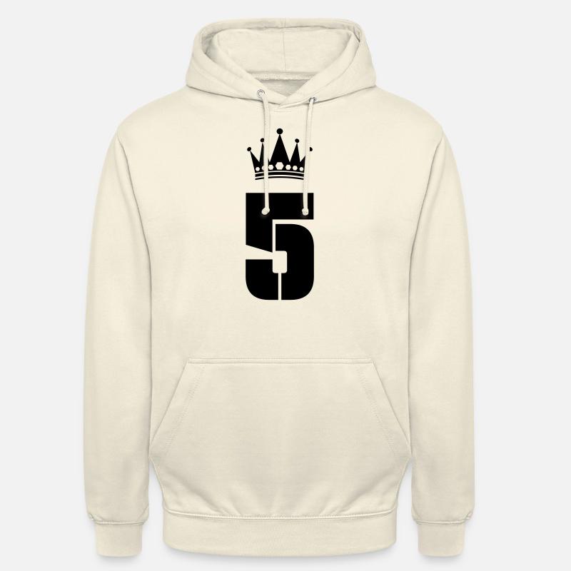 5 Couronne - Sweat-shirt à capuche unisexe - vanille