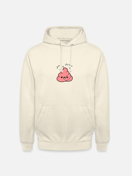 Emoji caca citations - Sweat-shirt à capuche unisexe - vanille