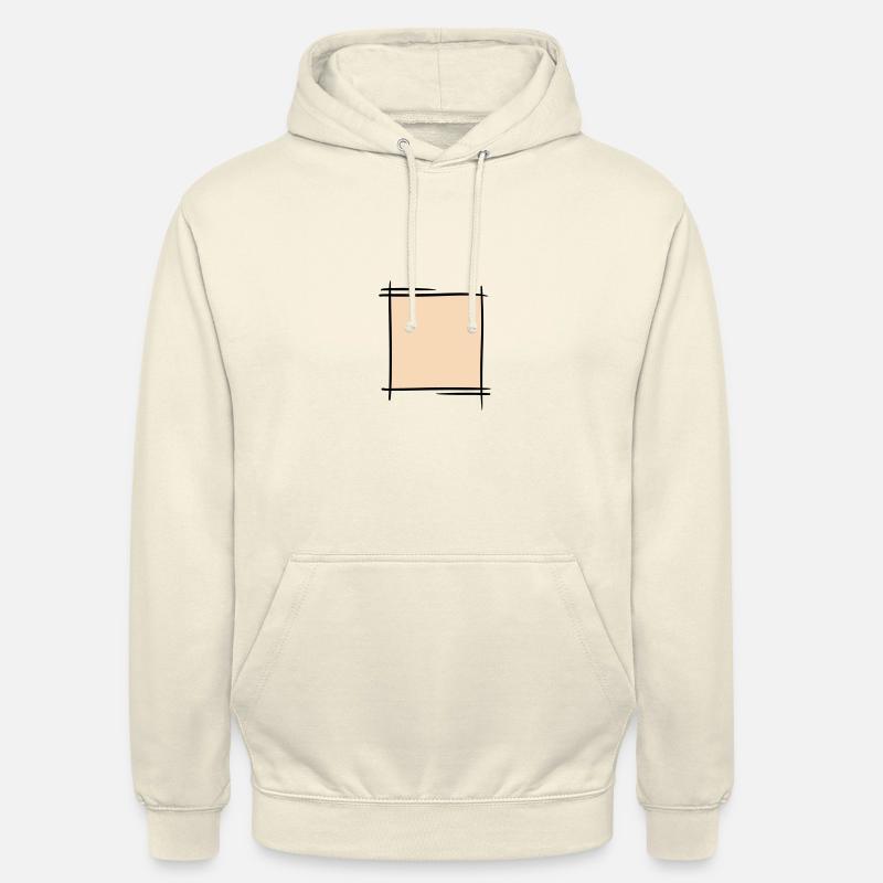 Dekorativer Rahmen. Banner / Bilderrahmen. - Unisex Hoodie - Vanille-Milchshake
