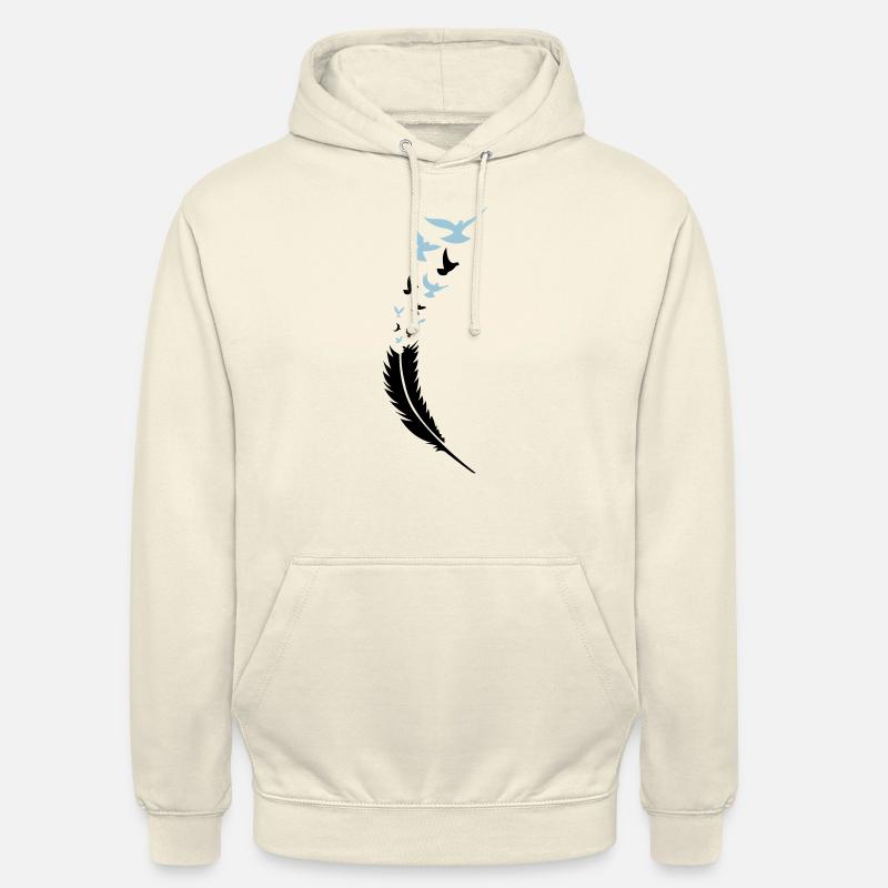 feder voegel fly 2 - Unisex Hoodie - Vanille-Milchshake