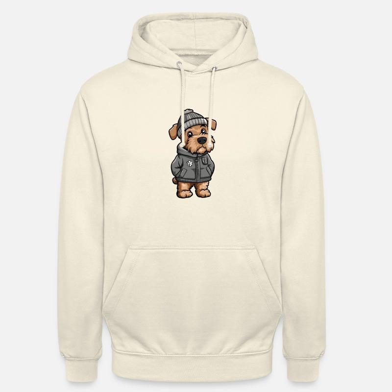 Airedale Terrier Hund Winter - Unisex Hoodie - Vanille-Milchshake