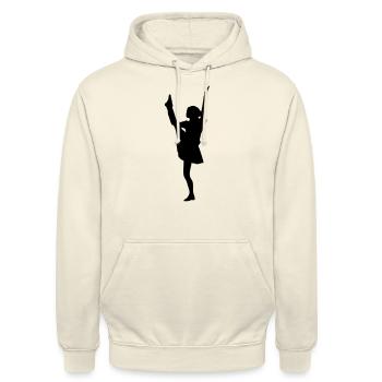 Funkenmarie - Unisex Hoodie - Vanille-Milchshake - Vorne - Alina (178cm) & Michal (187cm)