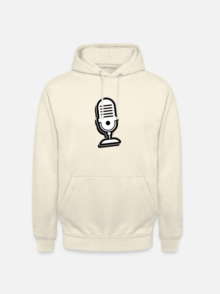 Microphone icon - Unisex Hoodie - vanilla