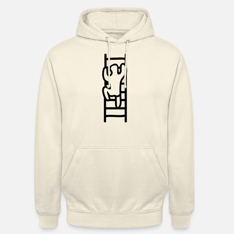 Échelle à la réussite - Line - Sweat-shirt à capuche unisexe - vanille