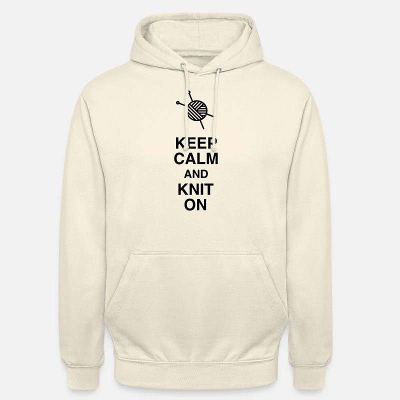 Stricken / stricker / Sticken / mode - Unisex Hoodie - Vanille-Milchshake