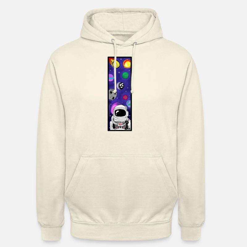 Astronaute dans l’espace - Sweat-shirt à capuche unisexe - vanille