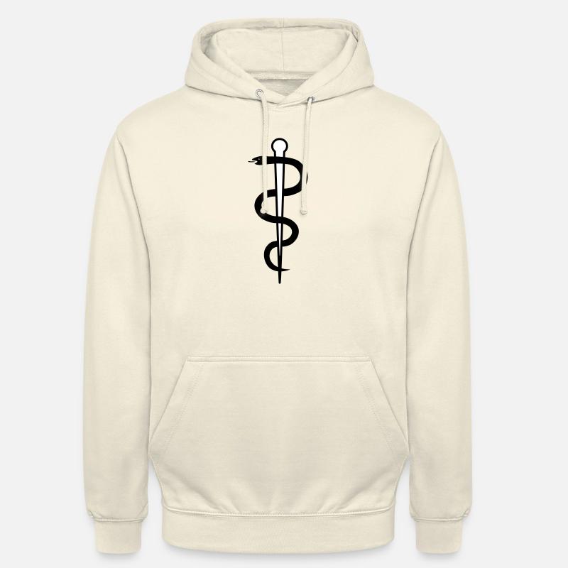 Sjuksköterska orm symbol - Luvtröja unisex - vaniljmilkshake