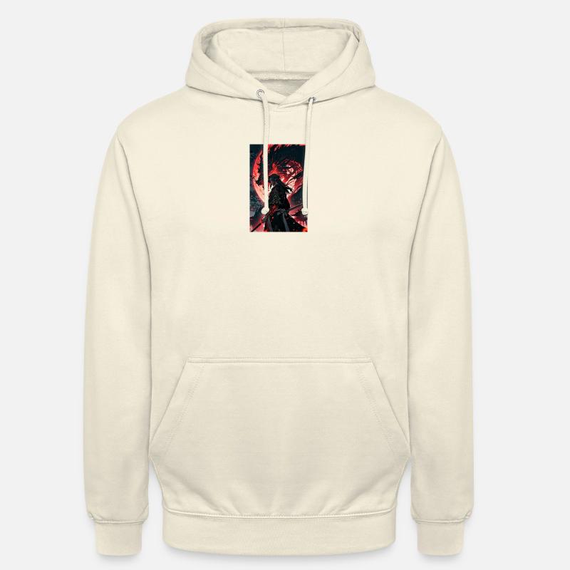Samurai mit Drache - Unisex Hoodie - Vanille-Milchshake