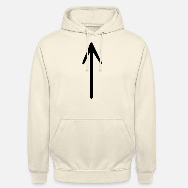 Flèche - Sweat-shirt à capuche unisexe - vanille
