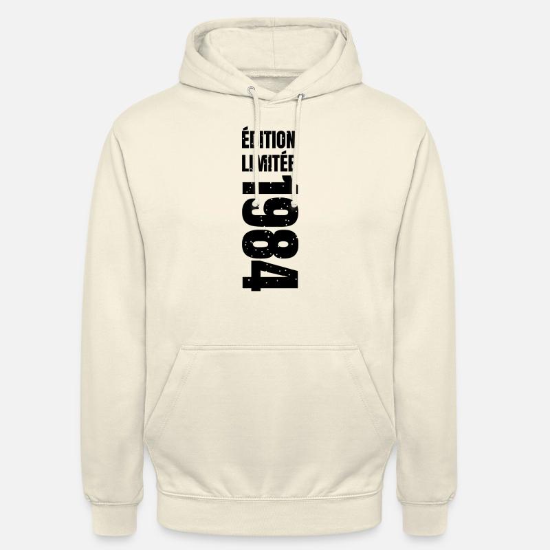 1984 édition limitée - Sweat-shirt à capuche unisexe - vanille