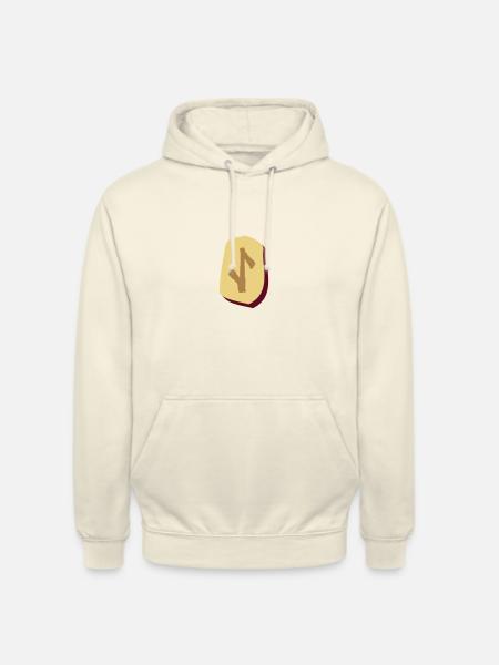 Iwaz Rune - Unisex Hoodie - vanilla
