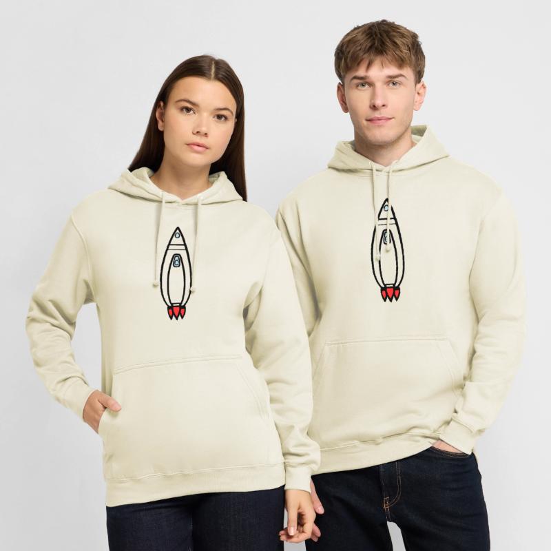 Spacecraft Rocket Space Space Flight Vector Unisex Hoodie