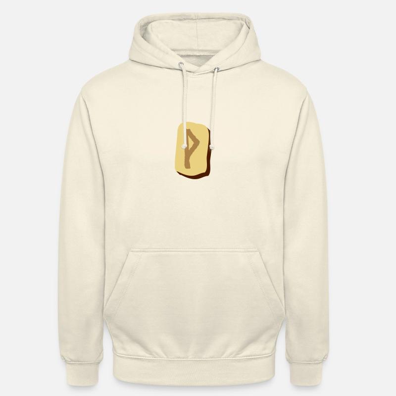 Wunjo Rune - Sweat-shirt à capuche unisexe - vanille