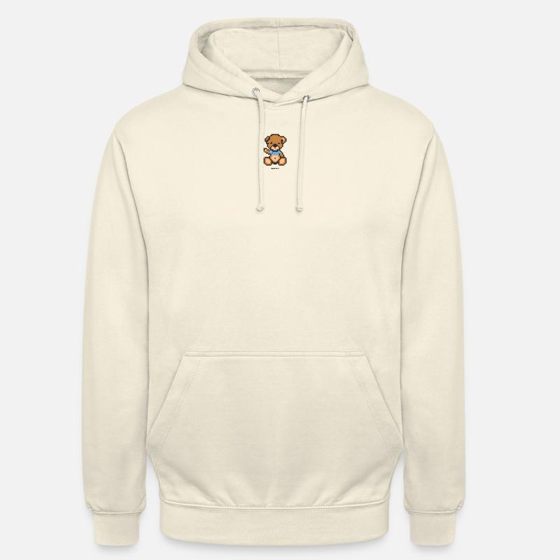 Pixel MiniBear Greece - Sweat-shirt à capuche unisexe - vanille