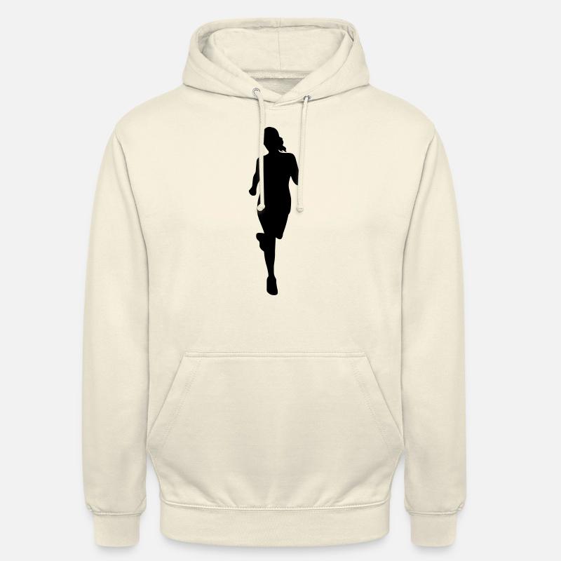 Ski féminin de - Sweat-shirt à capuche unisexe - vanille