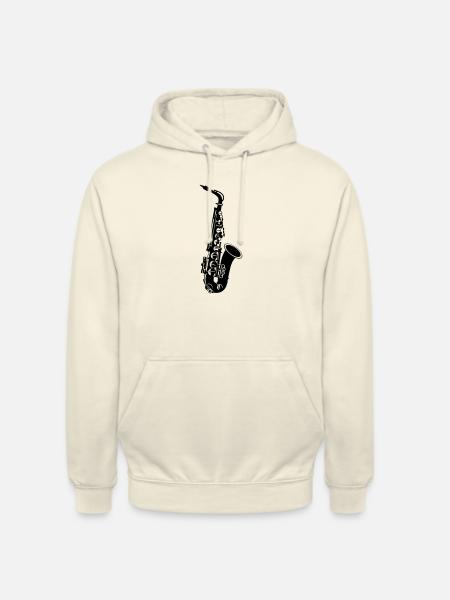 saxophone - Unisex Hoodie - vanilla