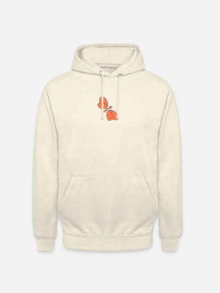 Petit papillon - Sweat-shirt à capuche unisexe - vanille