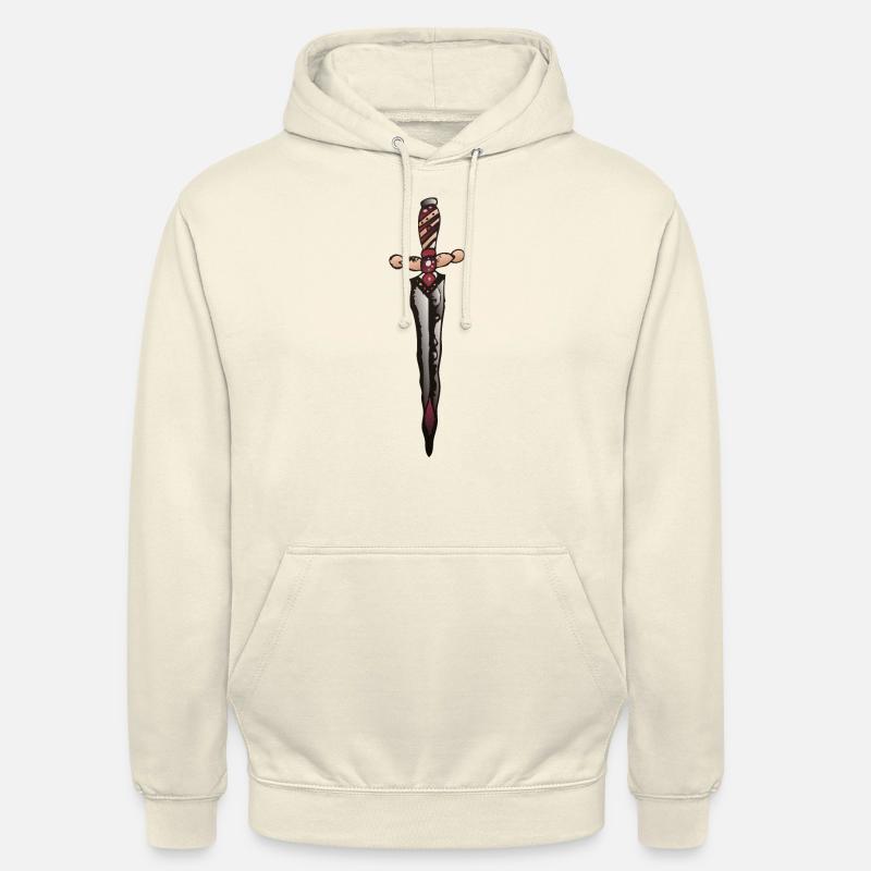 dolk kniv dolk - Unisex-hettegenser - vanilje-milkshake